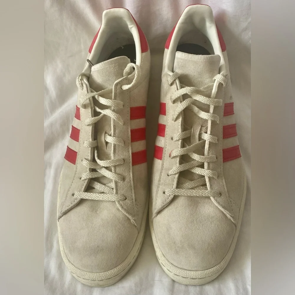 Adidas Men's Size 12 Campus 80s 'Off White Collegiate Red' Shoes GY4580